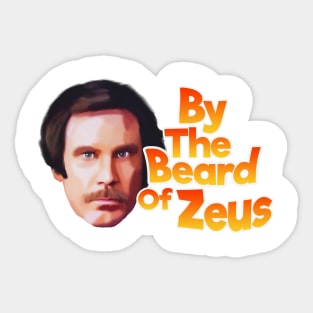 By the beard of Zeus Funny quote Sticker